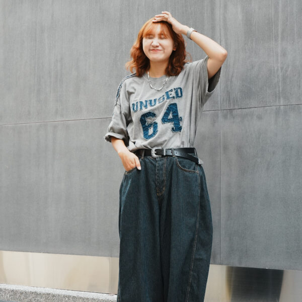 原色條紋氣球褲