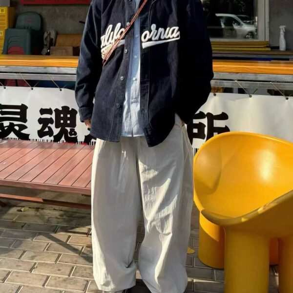 燈芯絨棒球外套