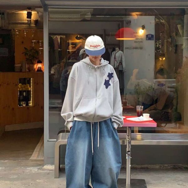 星星拼布棉質外套