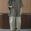 日系條紋短Tee
