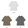 日系條紋短Tee