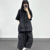 原色連帽背心