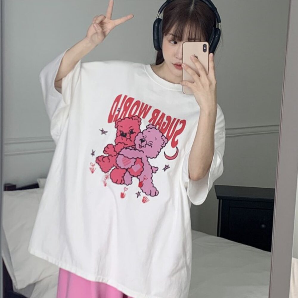 擁抱小熊寬鬆Tee